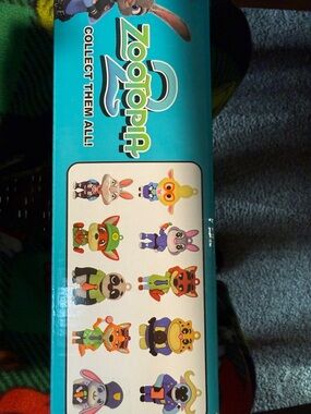 Topia Zootopia Style Collectible Toy Box in Turquoise